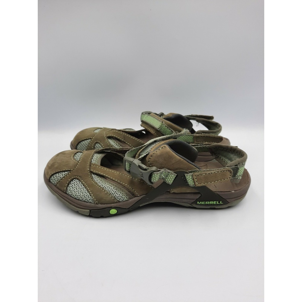 Merrell‎ Azura Size 6 Wrap Closed Toe Hiking Comfort Sport Sandal Black J35318